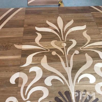 custom art wood parquet selections natural multi-layer solid wood floor medallion flooring