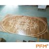 custom art wood parquet selections natural multi-layer solid wood floor medallion flooring