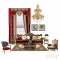 classic royal quality jacquard blackout bed gold curtains for the living room