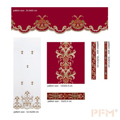 classic royal quality jacquard blackout bed gold curtains for the living room