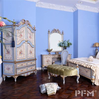 China furniture manufacturer custom bedroom furniture sets solid wood king size bed for palace