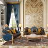 design classic luxury royal blue sofa set royal living room furniture