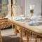 new classic home decor furniture table design dining room royal gold table sets