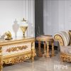 new classic wooden tv stand design living room furniture royal gold TV unit