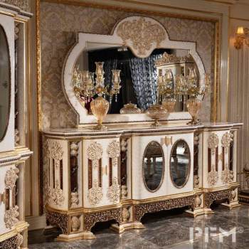 custom classic cream white wood console table hand carved living room furniture