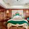 custom whole villa furniture decor royal ivory white dining table furnishing set