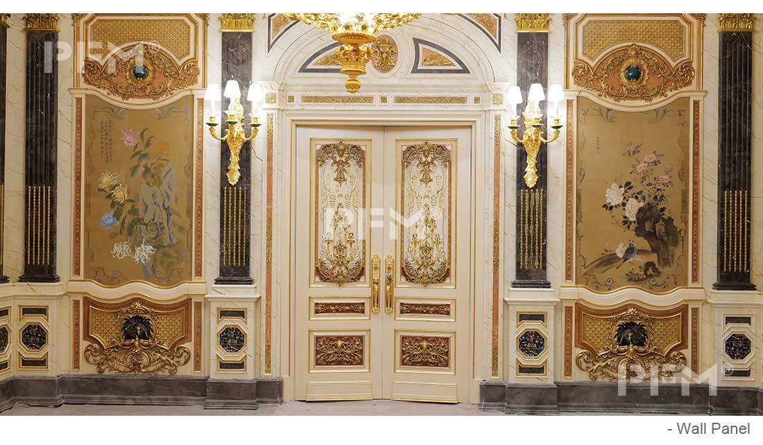royal interior wooden panel