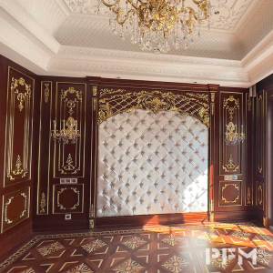 factory price royal interior wood carved wall panel for sale