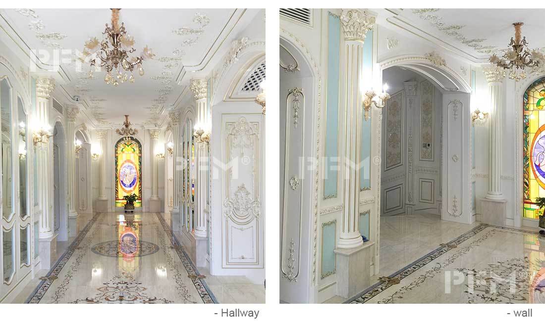 white palace wall decoration