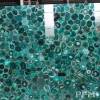 luxury green agate slab backlit agate flooring for villa decor