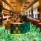 custom luxury green agate slab flooring | wall | backlit agate gemstone for villa decor