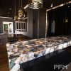 custom modern villa backlit grey agate slab | tabletop| countertop polish agate gemstone for interior decor