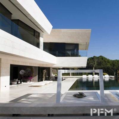 custom villa | palace limestone veneer exterior facade wall tiles for villa decor