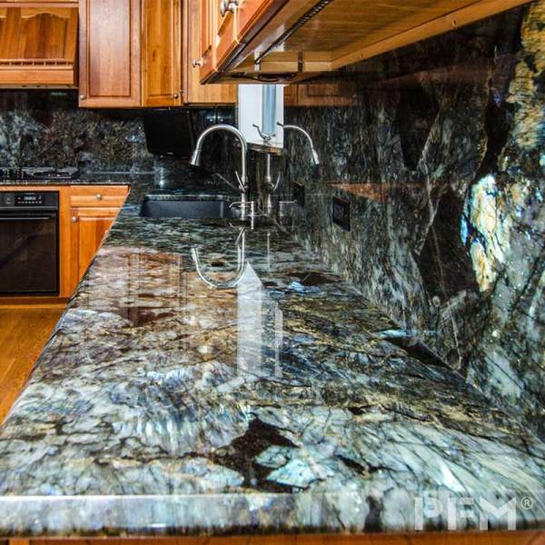 custom blue labradorite granite slab natural stone countertops