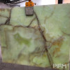 custom translucent green onyx tiles backlit marble slab wall panel