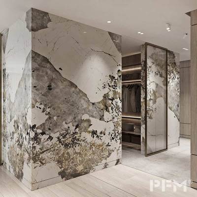 custom brazil patagonia quartzite slab backlit natural pandora white marble stone wall