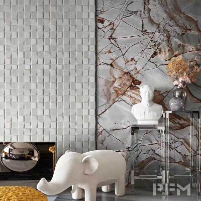 Factory quartz price luxury Roman blue quartize slab villa decor stone