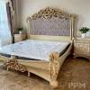 wholesale royal palace furniture king size bed classic bedroom carving solid wood bed sets