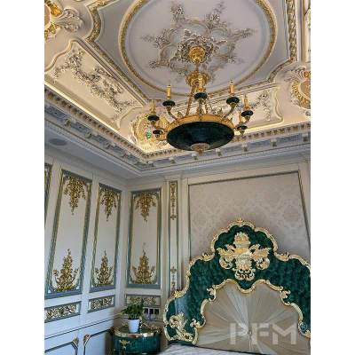 customize neo classic king size bed royal palace solid wood bedroom furniture interior decor