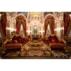 Royal hom furniture living room classic palace solid wood red sofa set interior decor