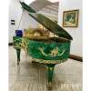 Customize royal luxury malachite green stone piano keyboard music instrument home furniture