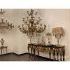 Traditional villa decor brass foyer chandelier antique polished brass chandelier with crystals