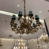 royal villa vintage brass crystal chandelier antique dining room classic galss chandelier bedroom gold brass chandelier