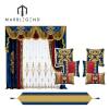 customize luxury long window swag velvet valance curtains royal dining room villa decor valance curtain panels