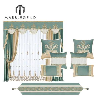 victoria style elegant classic bedroom green curtains royal luxury blackout wndow home velvet curtain