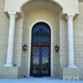 factory price limestone honed porch pillars exterior wall portuguese limestone tiles columns cladding facade