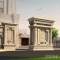 custom wholesale natural limestone porch columns limestone pillar limestone wall tiles for villa decor