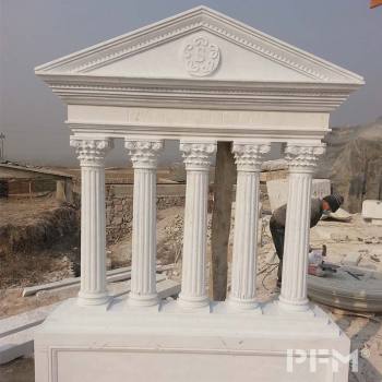 custom antique limestone stone door pediment column exterior limestone tiles architectural pediment