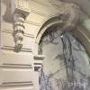 custom villa project arched wall niche limestone wall cladding niche decor stone niche with art niche sculpture
