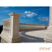 PFM custom decorative parapet wall natural granite stone parapet designs wall railing for villa decor project