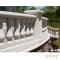 China supplier custom granite parapet wall facade curved balcony stone parapet anchor stair wall railing