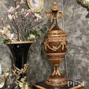 manufacture cost retro antique brass flower vase livingroom classic house decoration brass vase