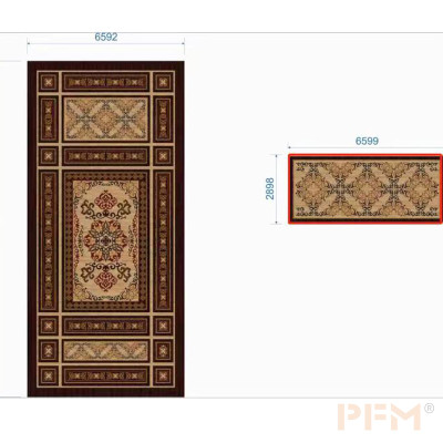 anti-water parquet wooden flooring soild wood marquetry patten for indoor livingroom