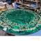 Custom luxury green agate waterjet marble medallion inlay丨tabletop丨chair丨floor