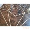 Custom square line oak wooden flooring inlay丨engineered wood flooring丨solid wood floor丨for bedroom