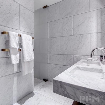 Custom concise white marble wall flooring tile background for bathroom countertops