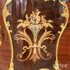 Royal vintage wine cabinet lacquered wood glass-frame cabinet gold carving decor丨dinning room丨livingroom