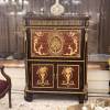 PFM丨Custom royal classic golden border cabinet carving decor soild wood caninet