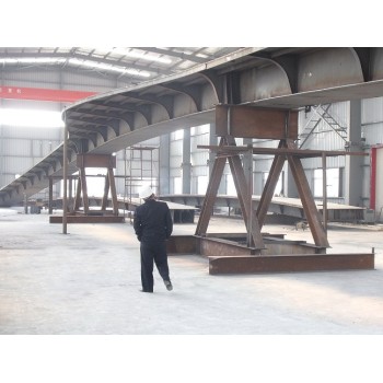 Long span high quality Steel structure landscape bridge with good bearing capacity