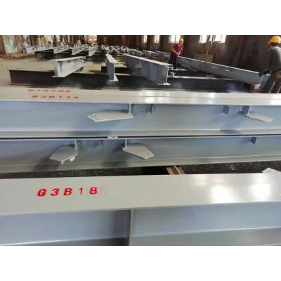 CNC cutting, welding steel plate production of metal components and steel structure construction.