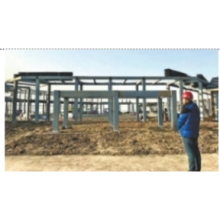 The main steel structure of Qingshan sand platoon center of the military games has been completed!