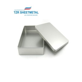 Caja de chapa de metal negro con recubrimiento de polvo de aluminio personalizado para recambios eléctricos