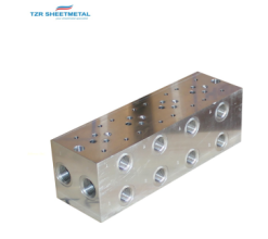 OEM personalizado Percision CNC mecanizado de aluminio / latón / SUS304 fabricante hidráulico múltiple
