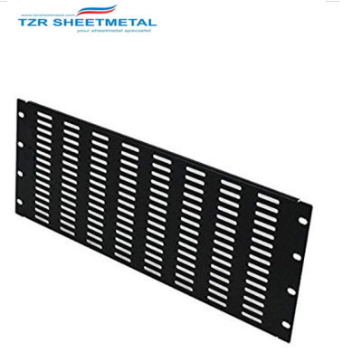 Panel de relleno Panel de relleno de panel de relleno de panel de rack de 2U 19in acero negro en blanco