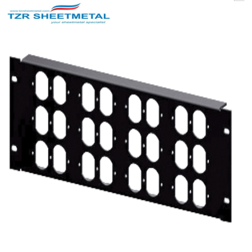 Panel de relleno Panel de relleno de panel de relleno de panel de rack de 2U 19in acero negro en blanco