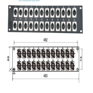 Blanking Panel 2U 19in Steel Black  Blank Rack Panel Filler Panel Rack Mount Panel